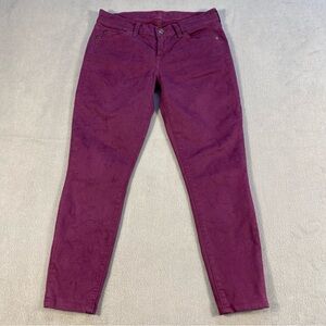 7 for all mankind Gwenevere Women's Purple skinny Ankle Jean,size 26, 23” inseam